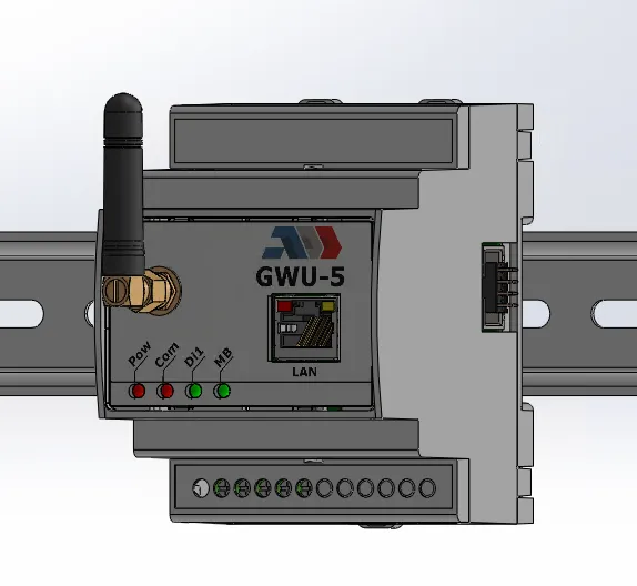 GWU-5: On a 35 mm DIN rail