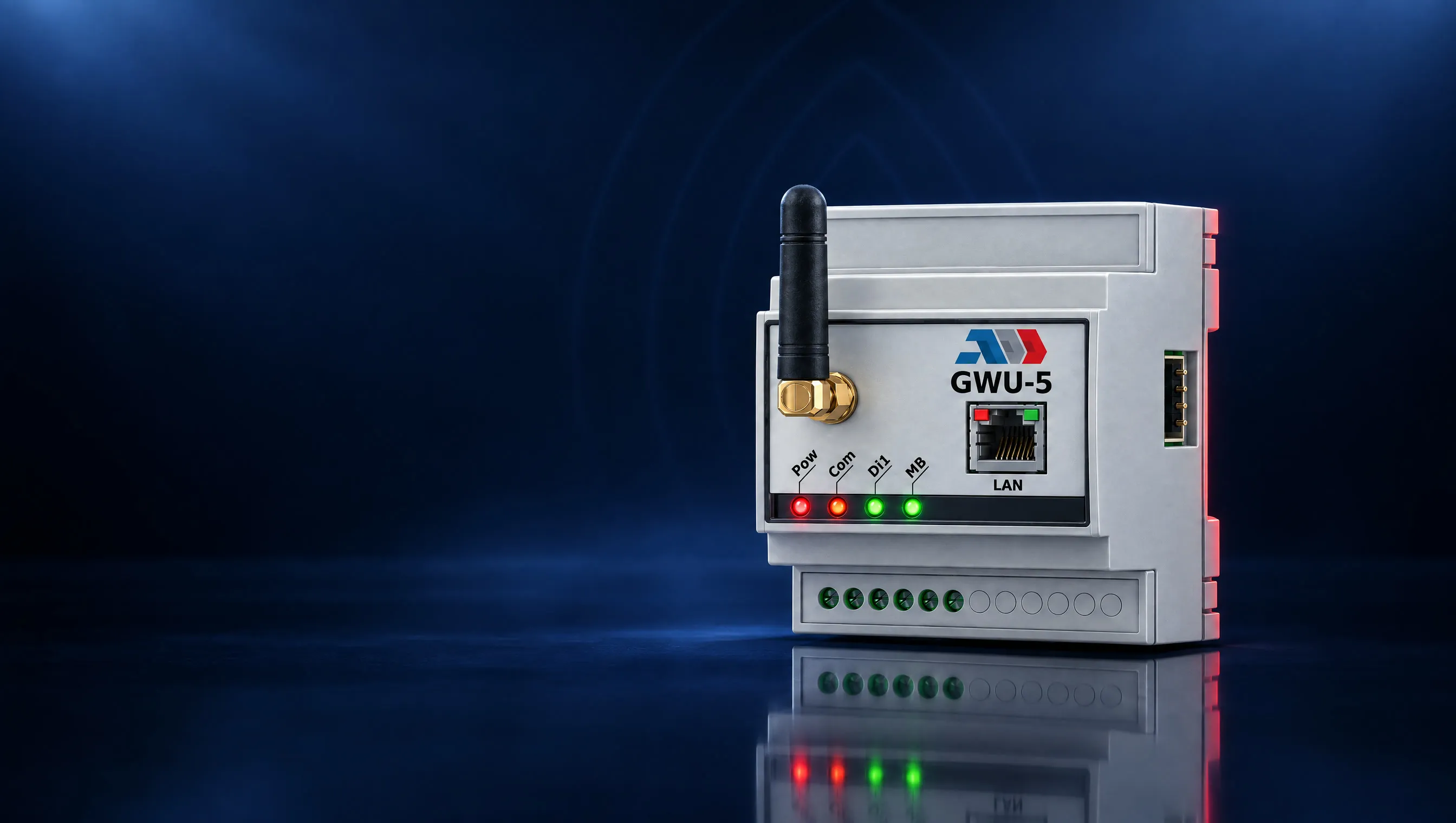 GWU-5 gateway, three-quarter view