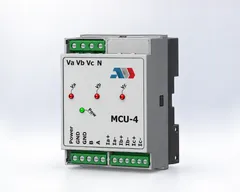 MCU-4 three-phase meter, three-quarter view