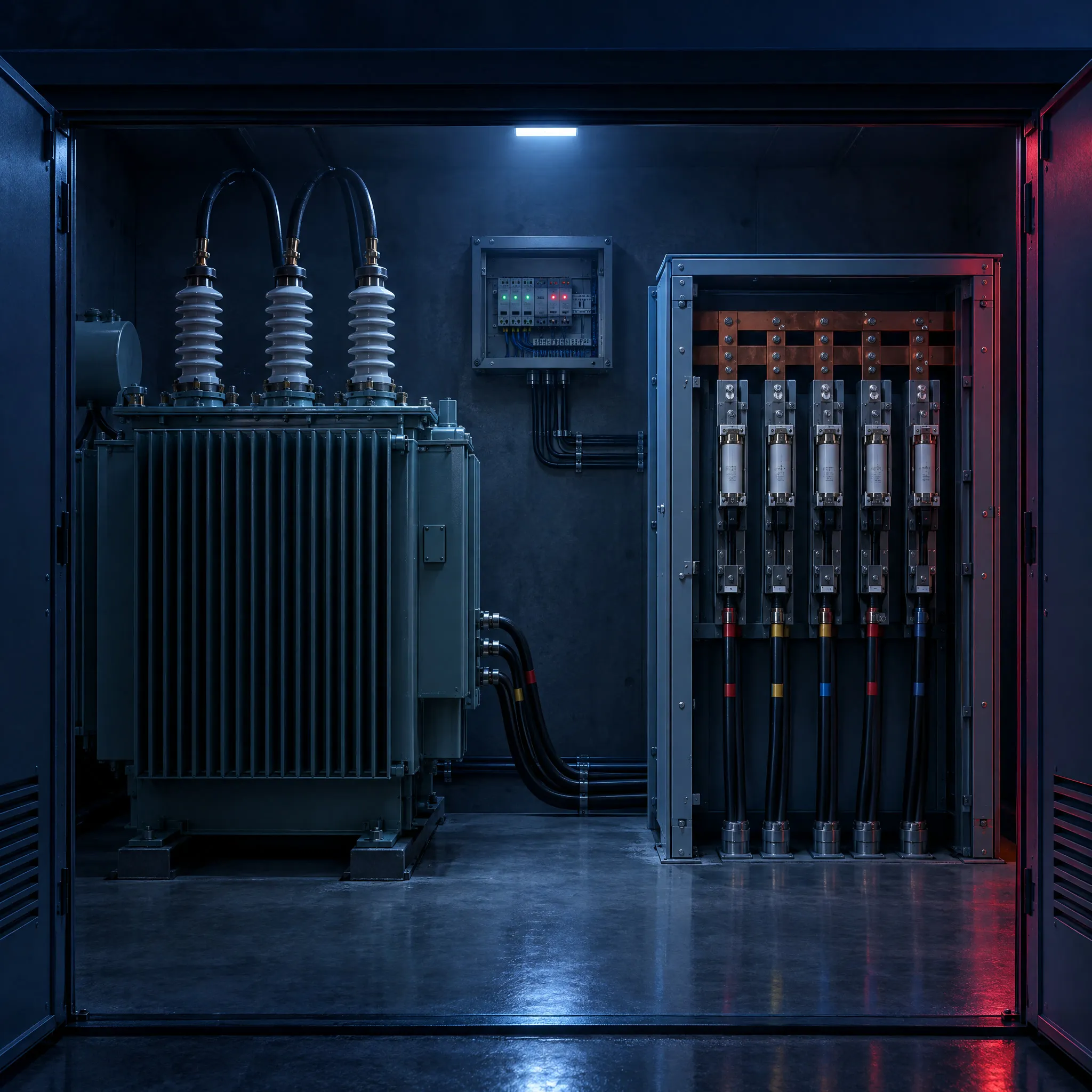 Illustration of a secondary substation