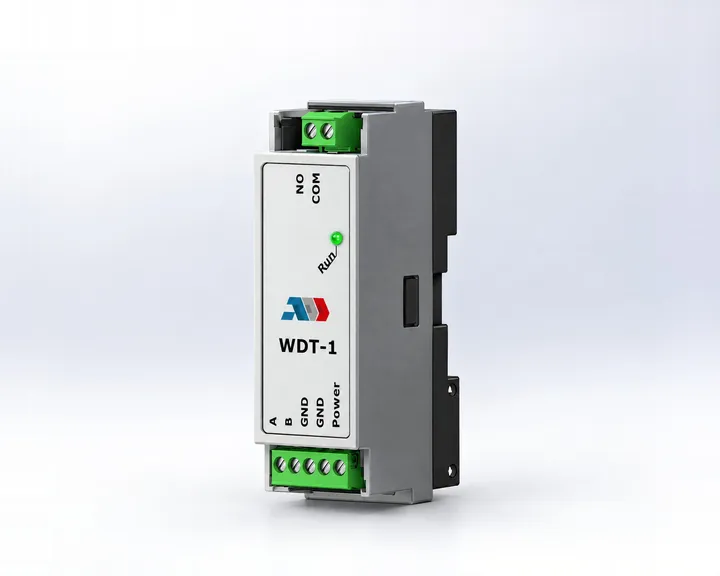 WDT-1 watchdog relay, three-quarter view