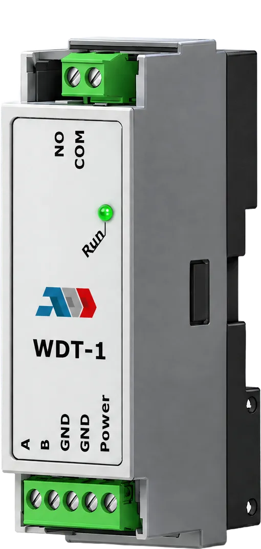 WDT-1 watchdog relay, three-quarter view