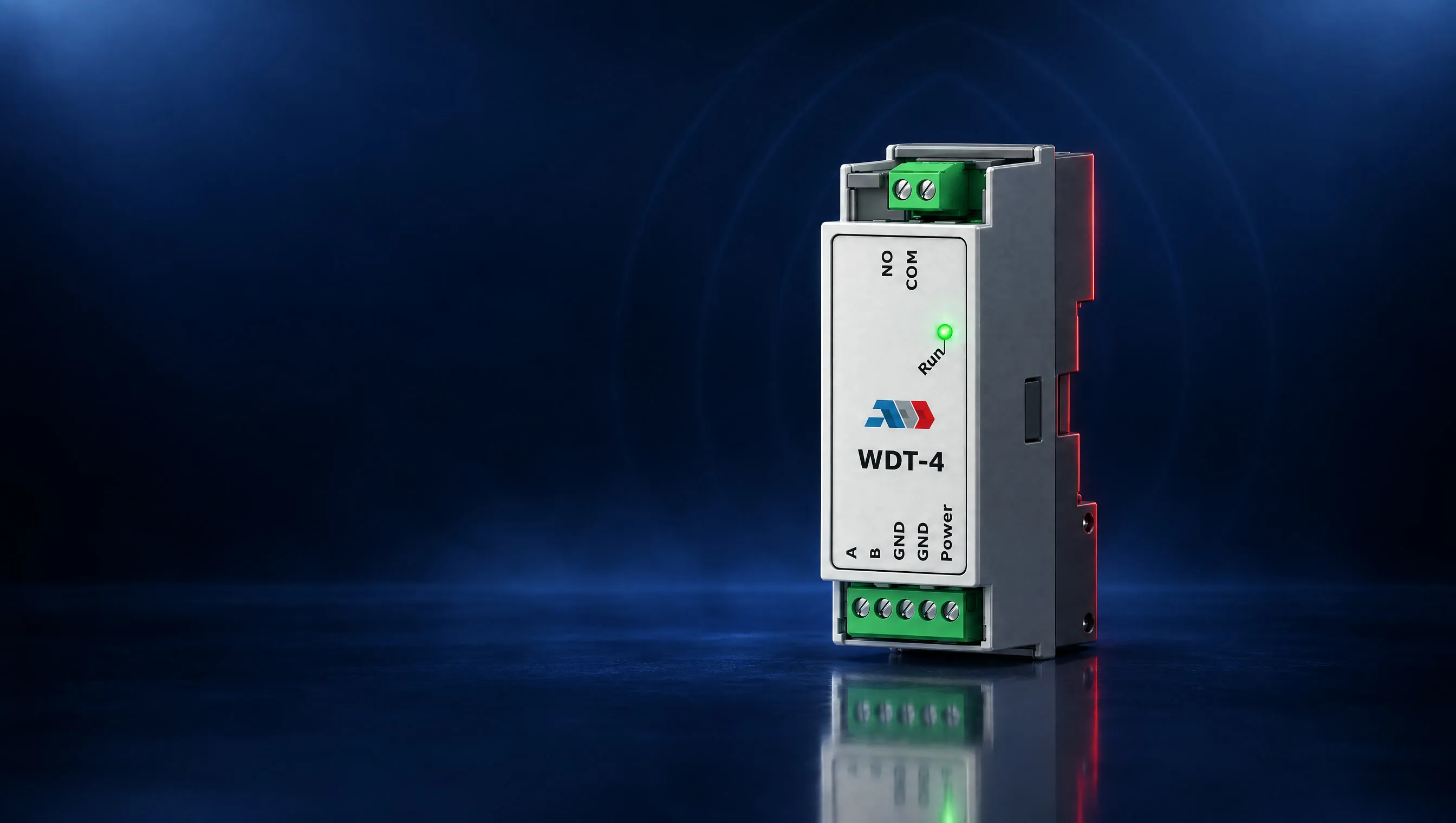 WDT-4 watchdog module, three-quarter view